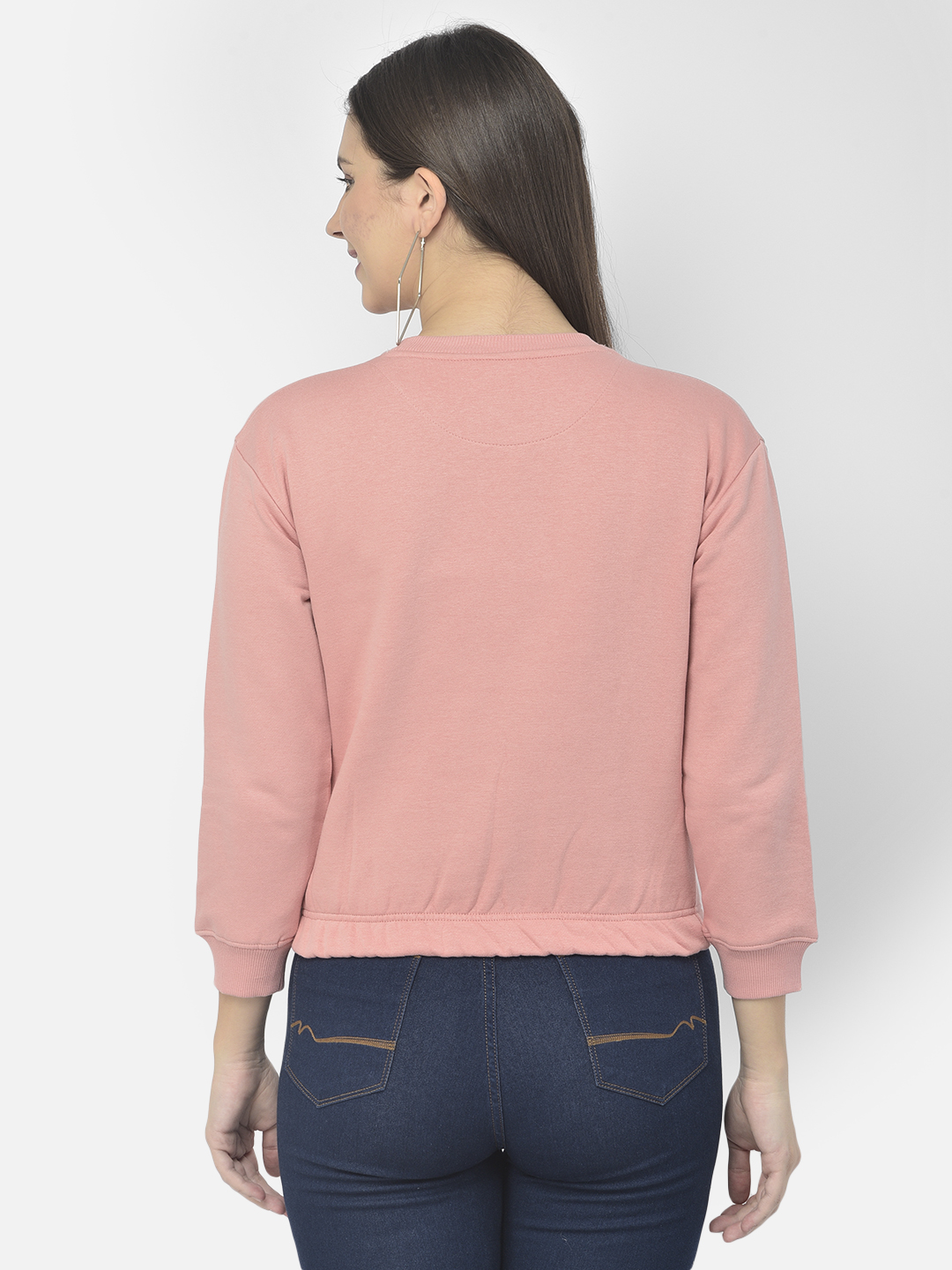 Numero Uno Women Graphic Print Pink Sweat Shirt
